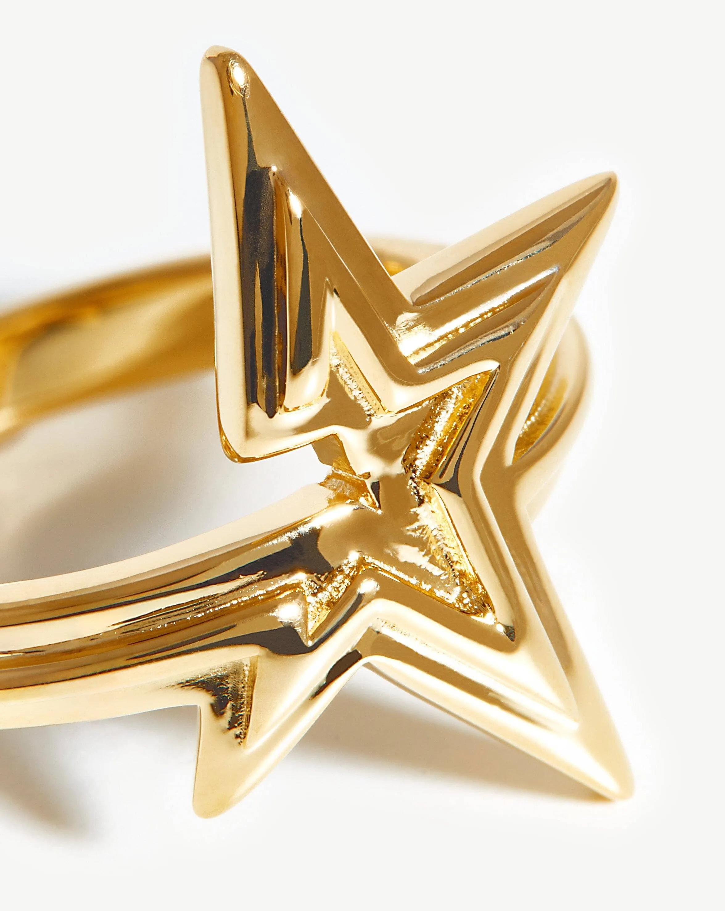 Celestial Ridge Star Ring | 18ct Gold Plated Vermeil