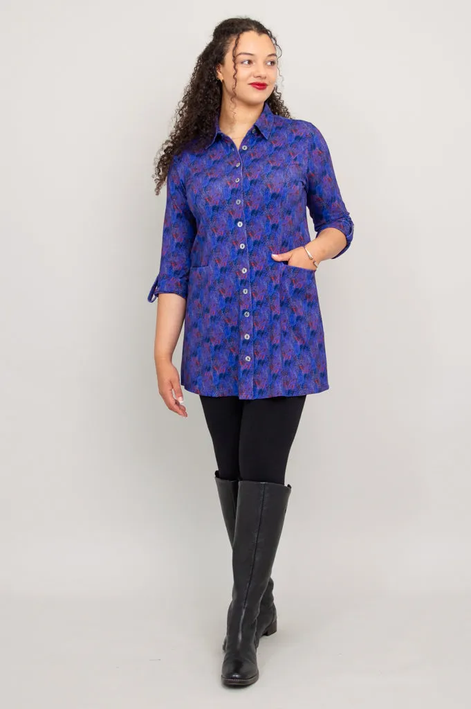 Charlie Tunic, Brushwork, Bamboo - Final Sale