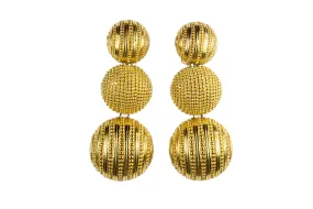 CHRISTIAN DIOR hemispheres dangle earrings