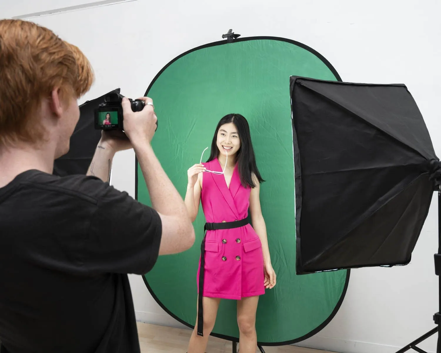 Chroma Key Green/Blue Double Sided Collapsible Pop Up Backdrop (1.5 x 2.1M)