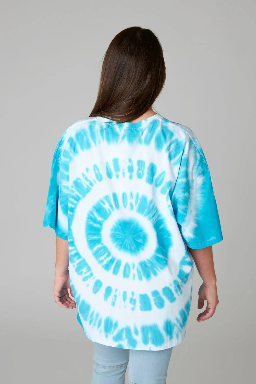 Cloud Oversized Tie-Dye Tee - Candy Hearts