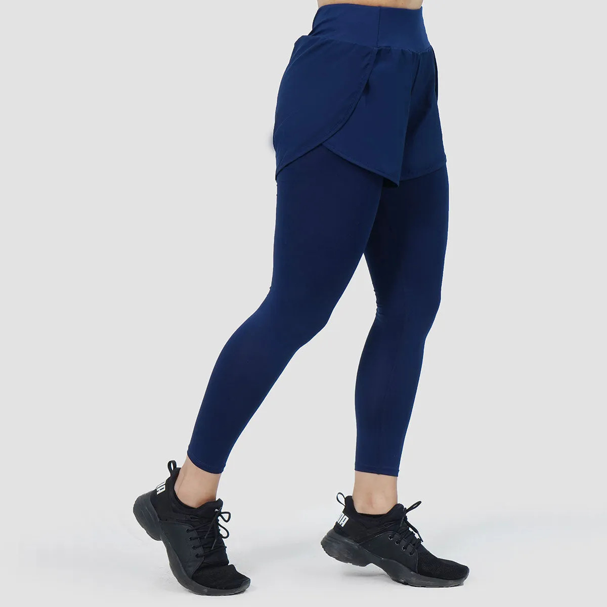 Compression Legging Shorts (Blue)