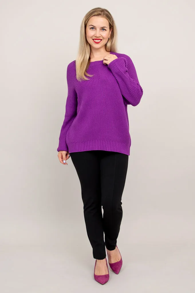 Davis Sweater, Purple