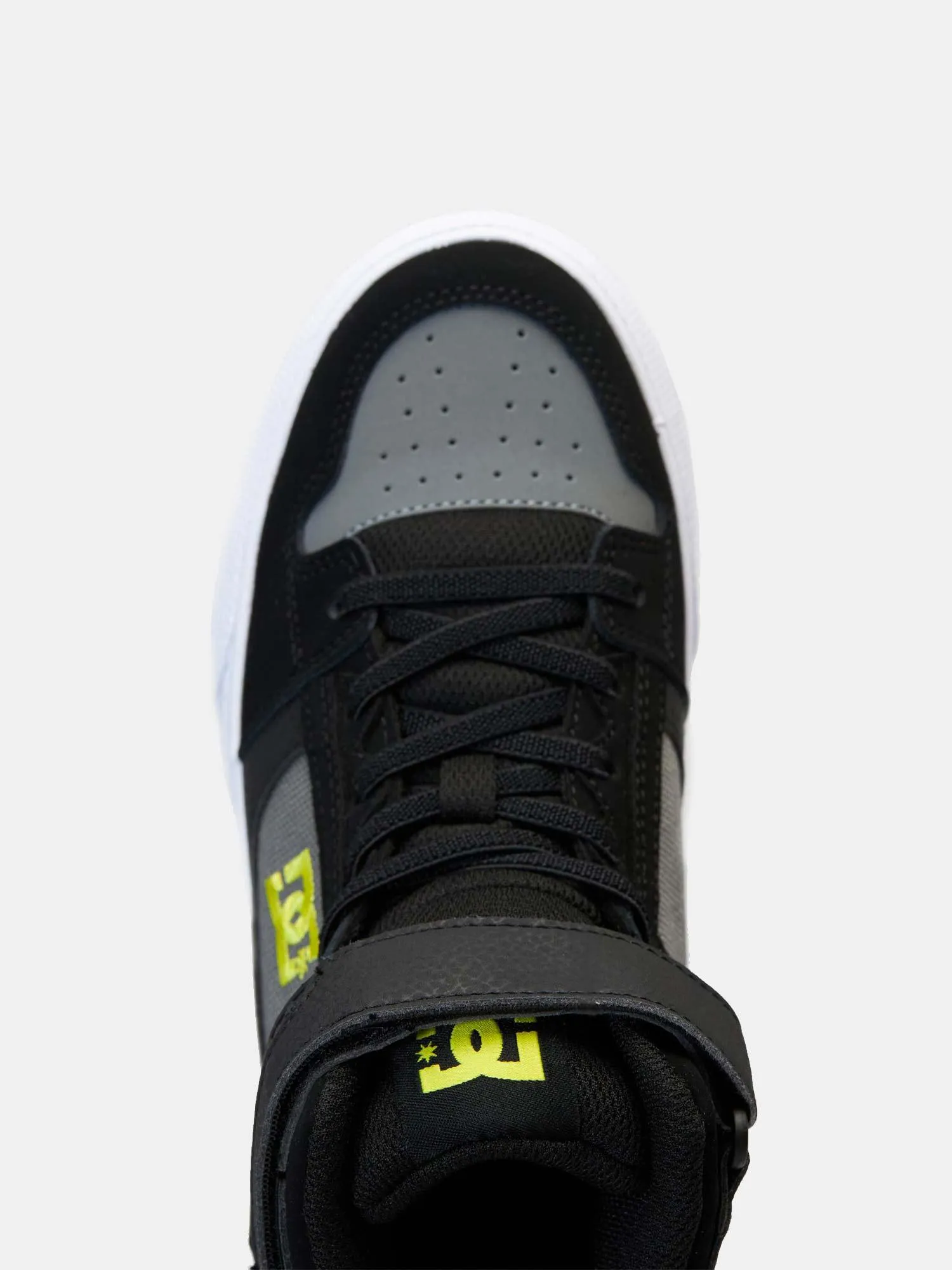 DC Youth Pure High-Top EV - Black / Soft Lime