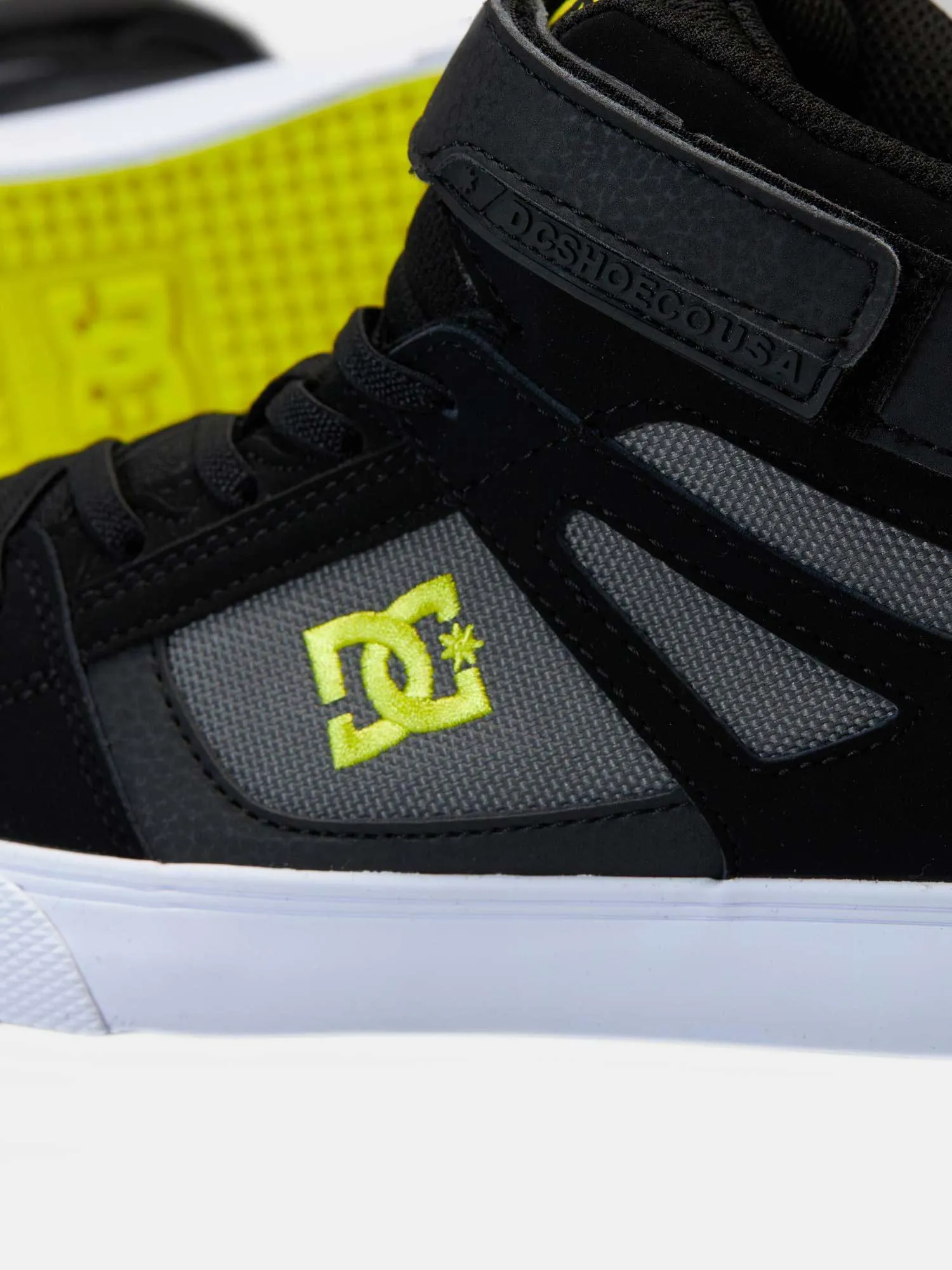 DC Youth Pure High-Top EV - Black / Soft Lime