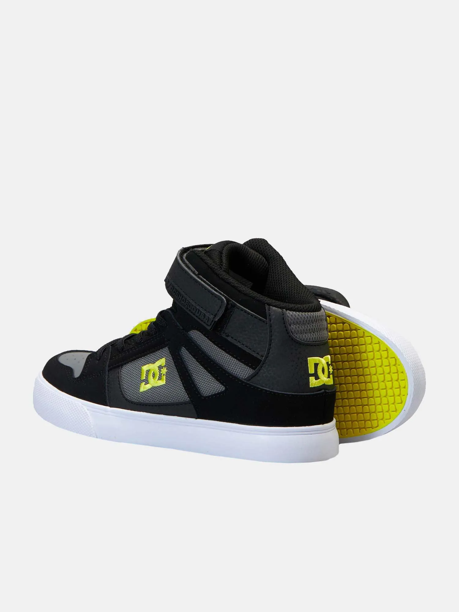 DC Youth Pure High-Top EV - Black / Soft Lime