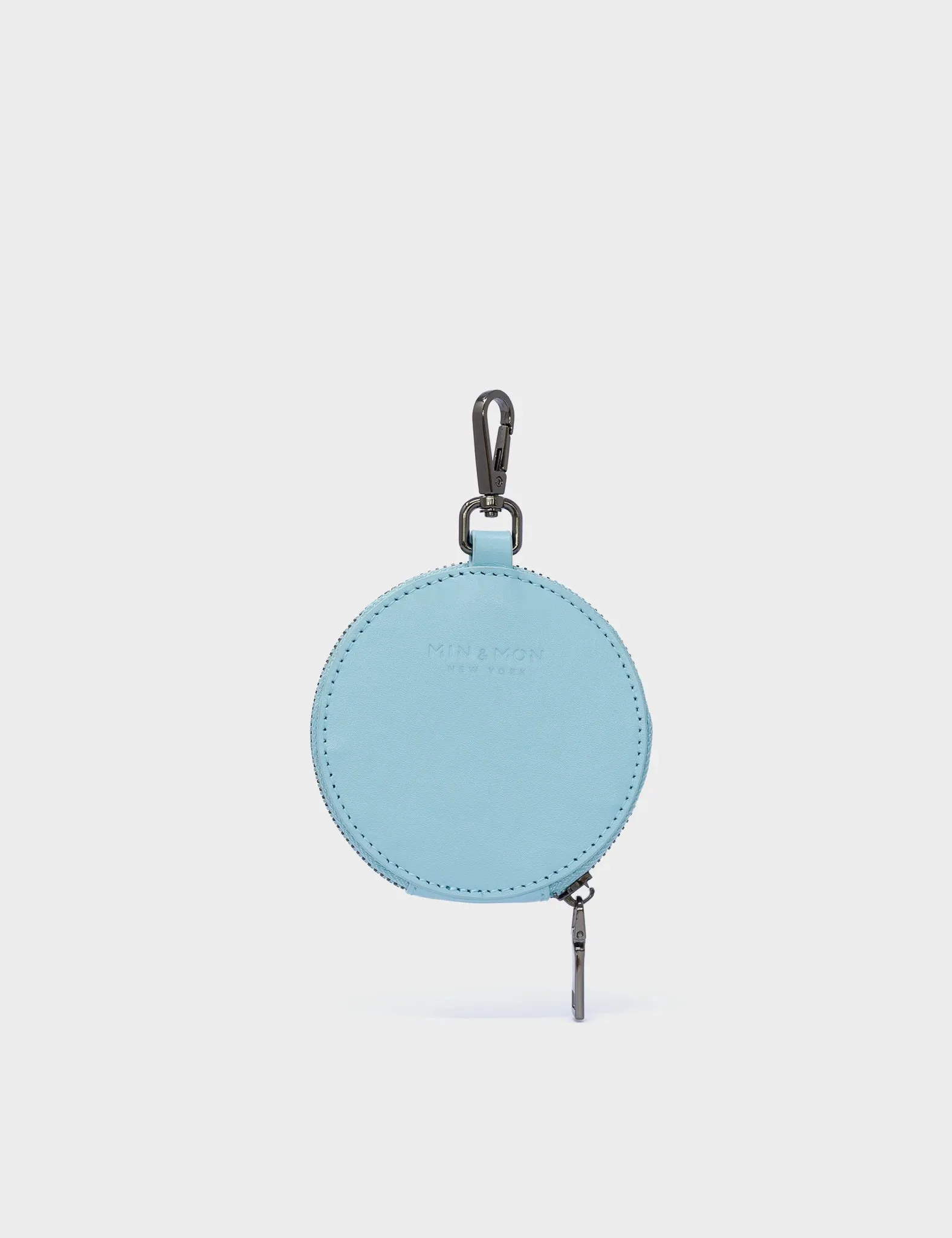 Dottie - Blue Leather Pouch Charm