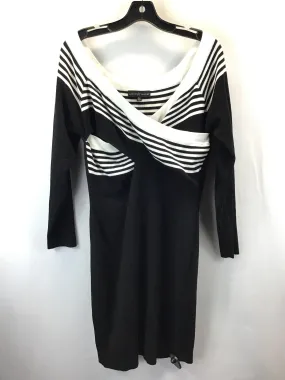 Dress Sweater By Almost Famous In Black & White, Size: 2x