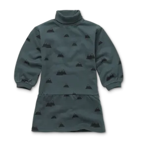 Dress Turtle Neck Mountains Print – smoke pine