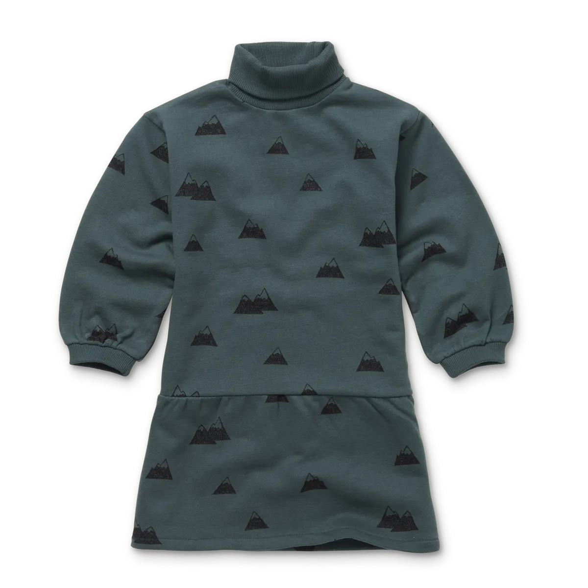 Dress Turtle Neck Mountains Print – smoke pine