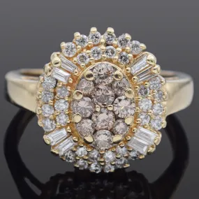 Estate 14K Yellow Gold 0.82 TCW Diamond Band Ring Size 5.5