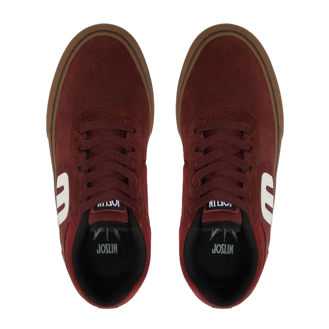 Etnies men's skateboard sneakers shoe Joslin Vulc 4101000534 610 burgundy