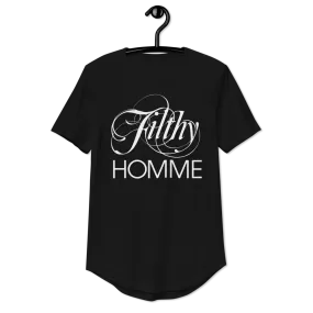 FILTHY HOMME • CURVED HEM T-SHIRT