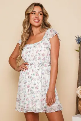 Floral Print Mini Dress