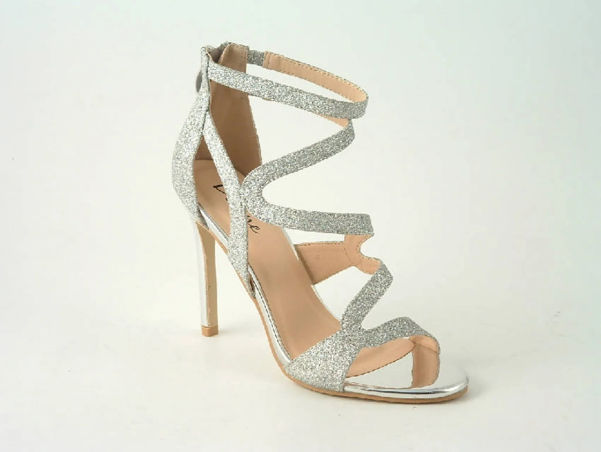 Glitz Shoes Divine Glitter High Heel Sandals