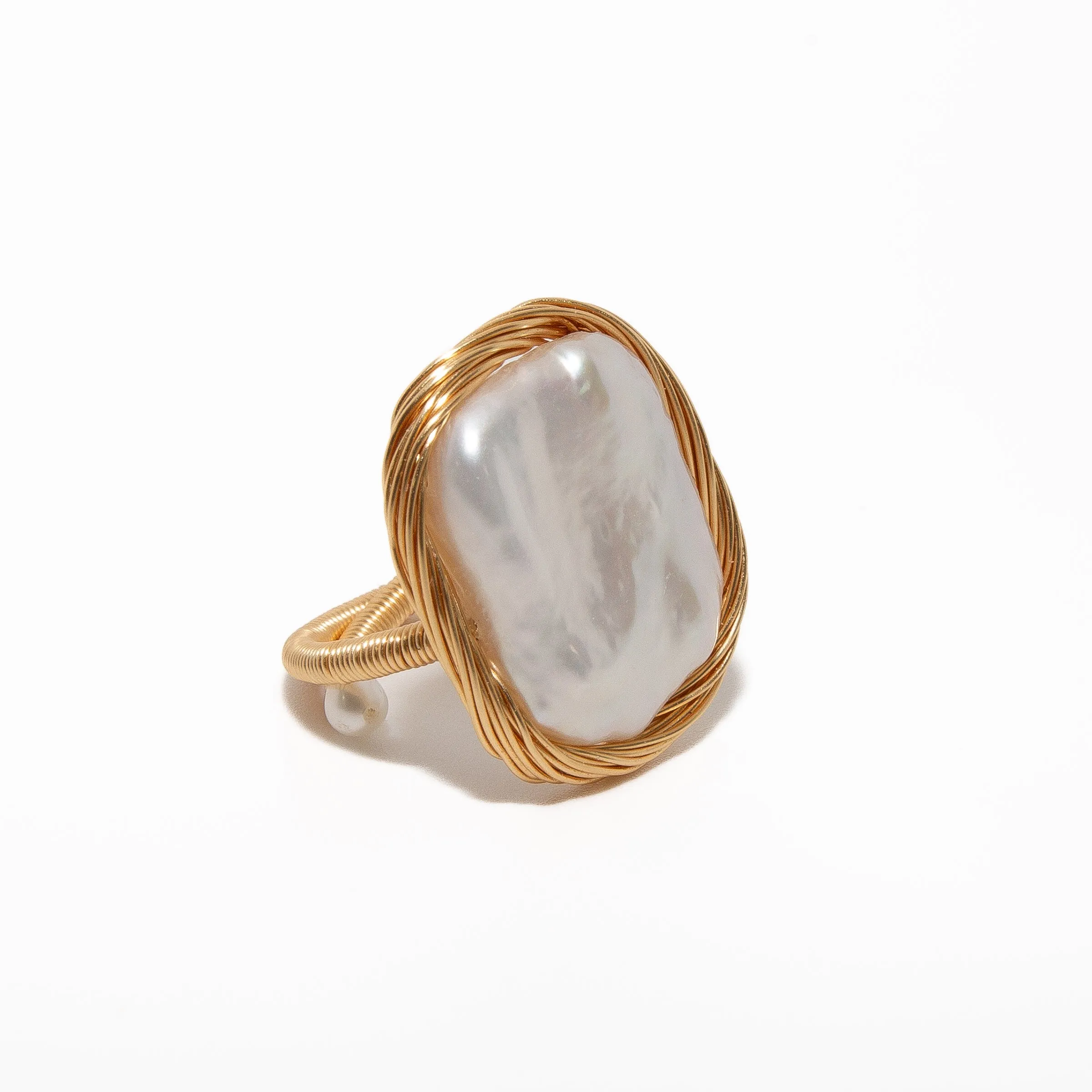 Golden Botero Ring