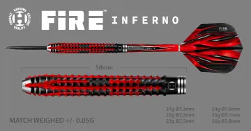 Harrows Fire Inferno Steel Tip Darts