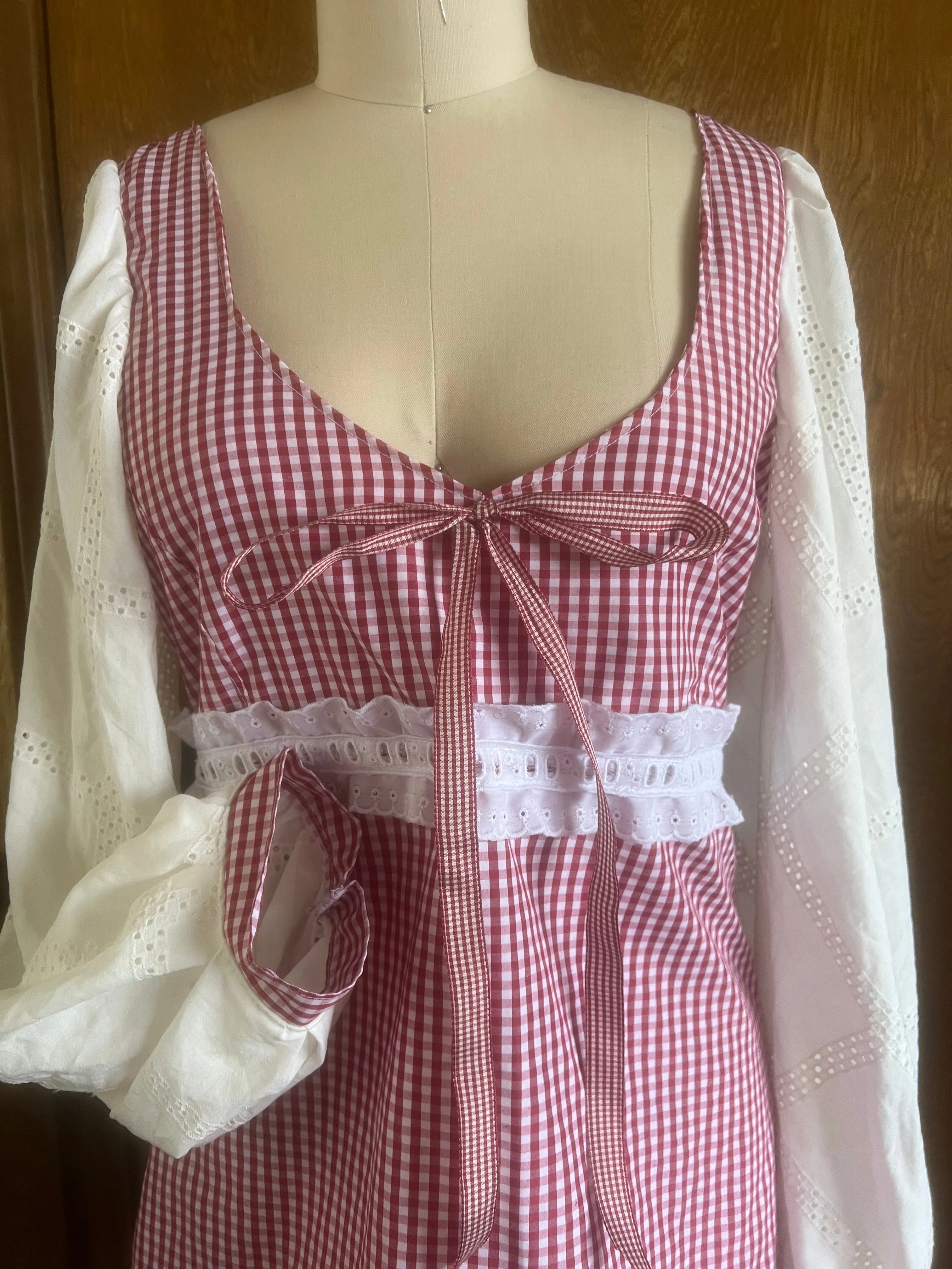 Heartstrings Babydoll Gingham Dress