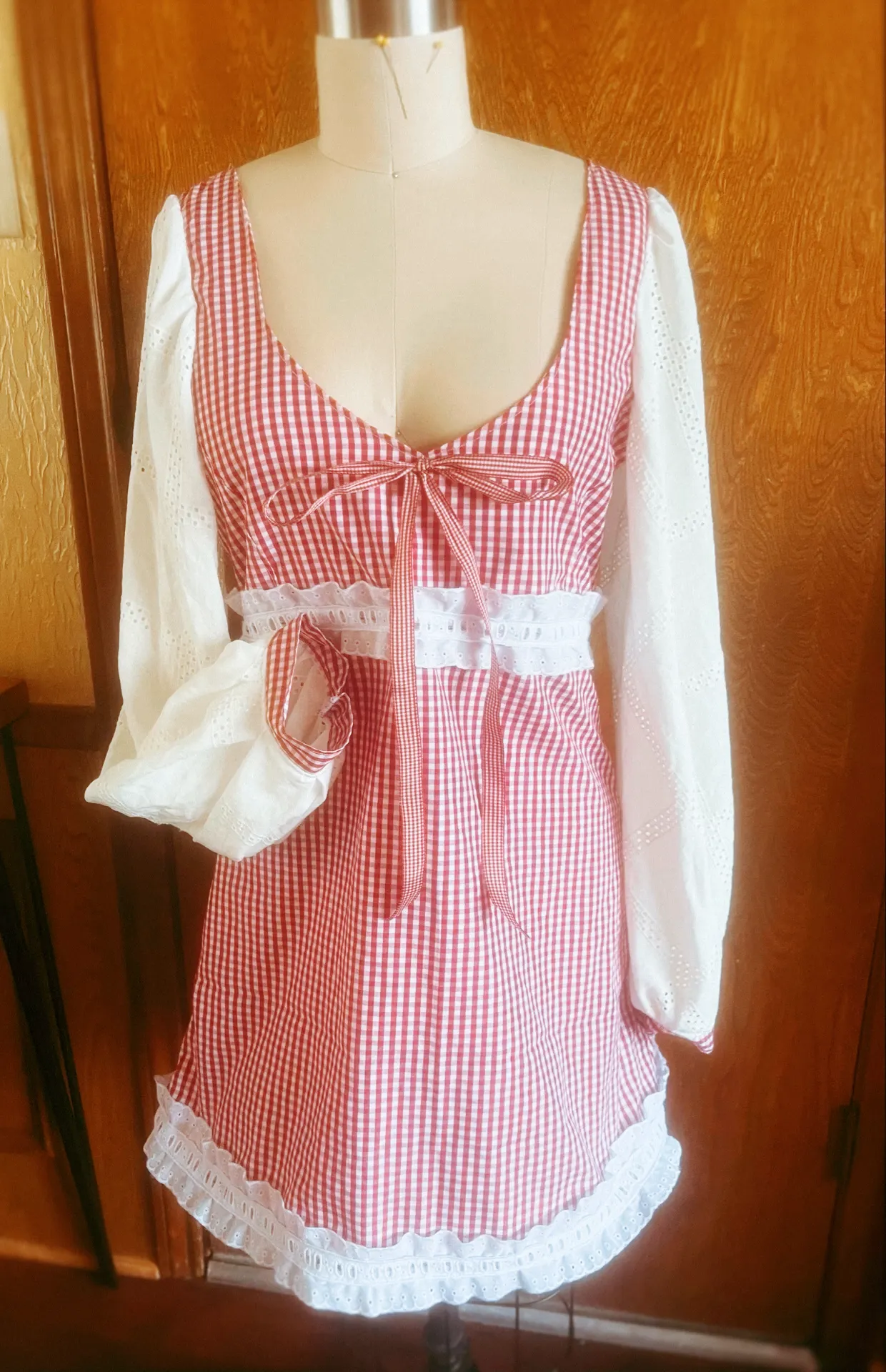 Heartstrings Babydoll Gingham Dress