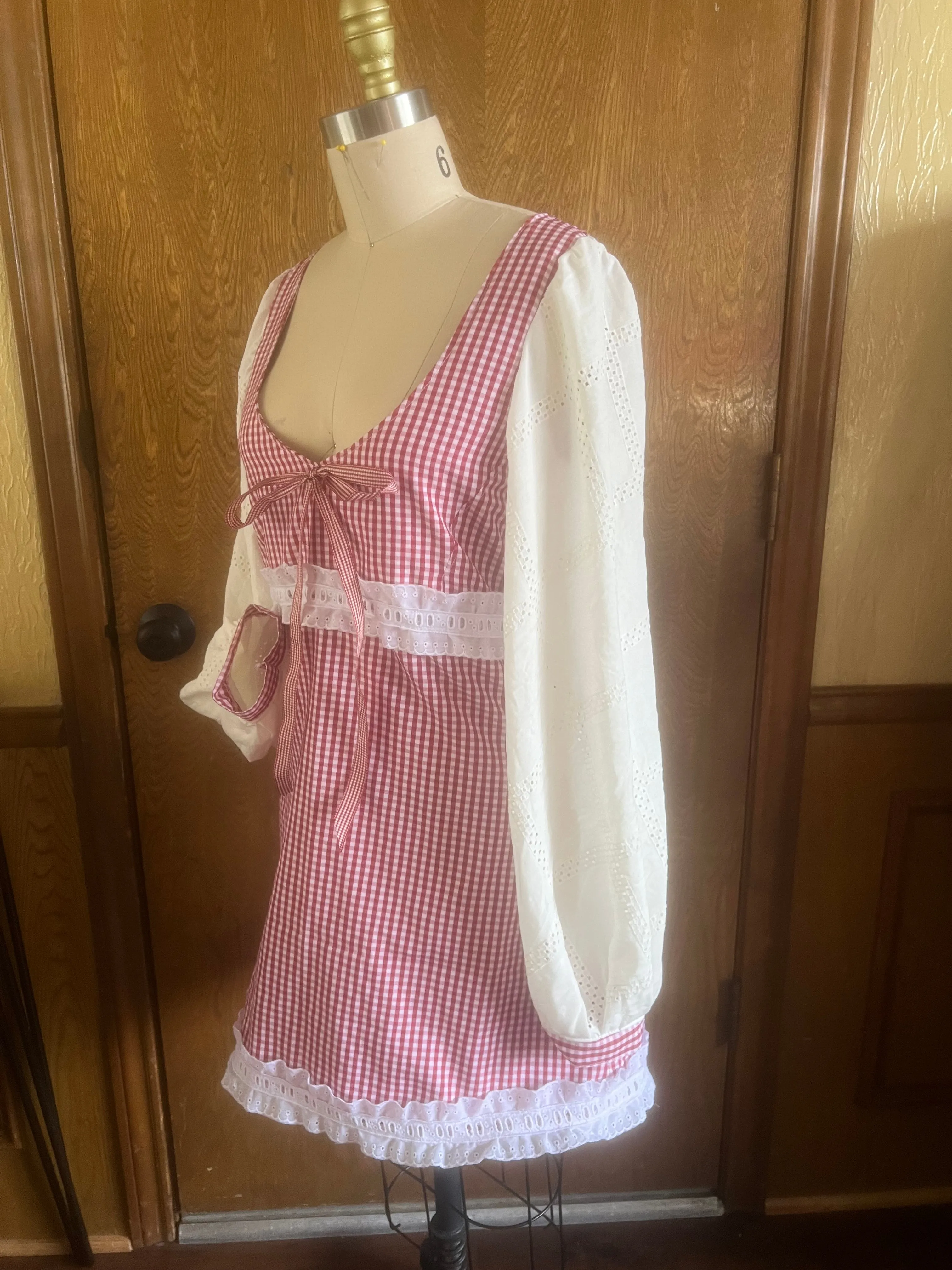 Heartstrings Babydoll Gingham Dress