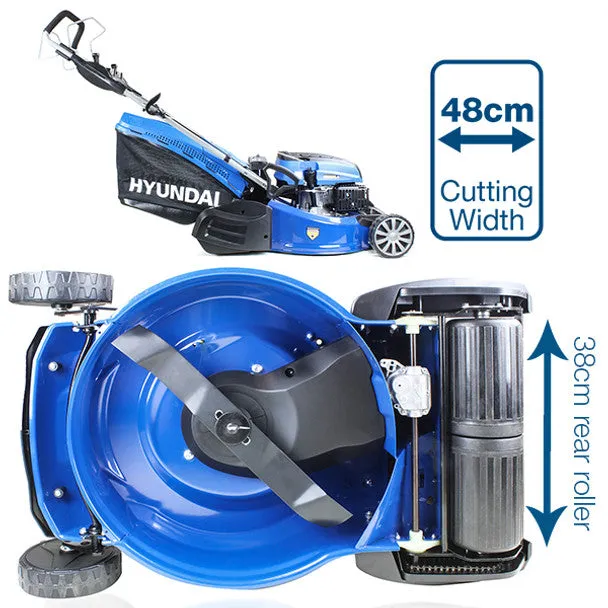 Hyundai HYM480SPER 139cc Petrol Roller Lawn mower 19"/48cm