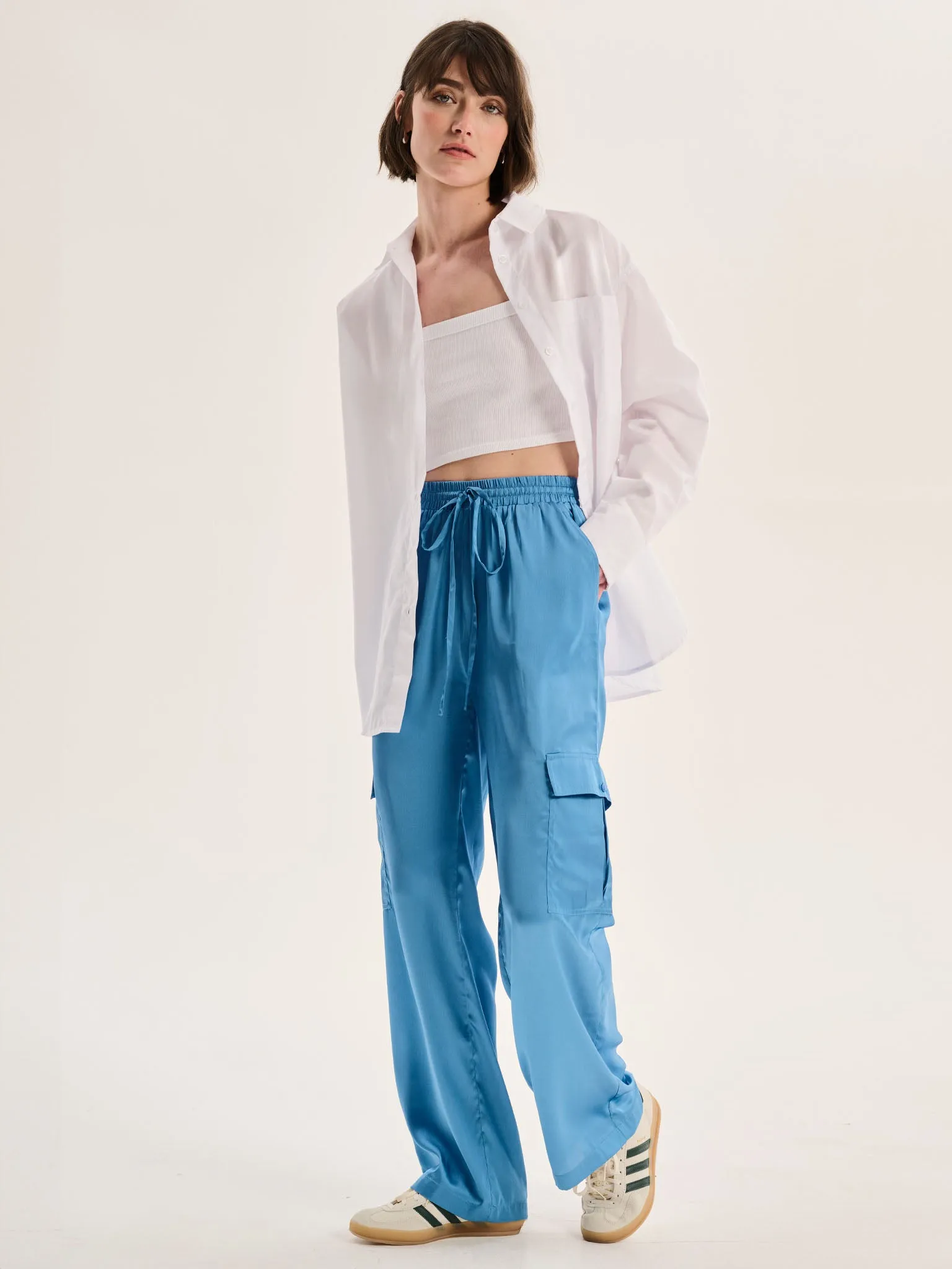 Ismerie Trouser in Light Blue