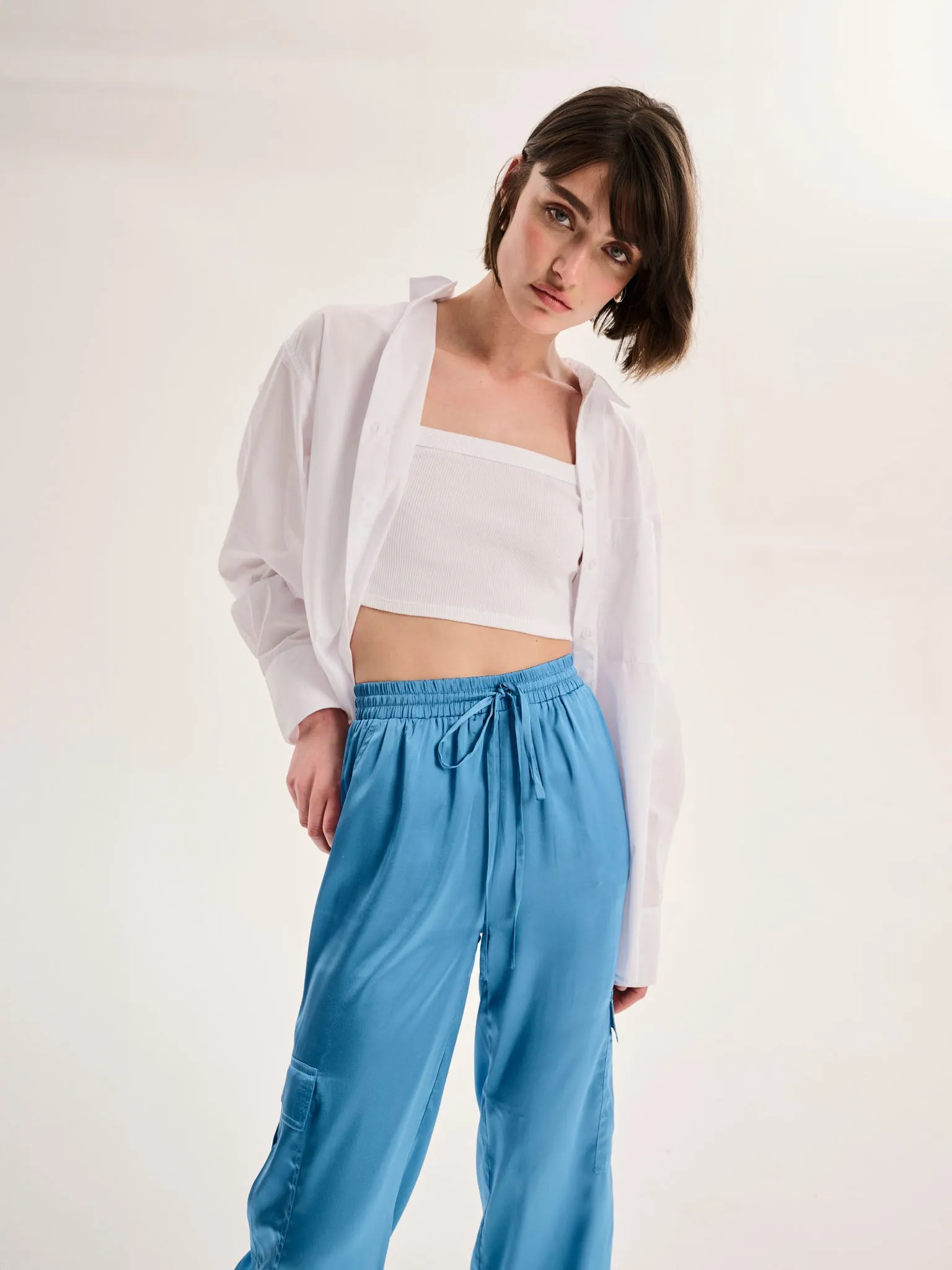 Ismerie Trouser in Light Blue