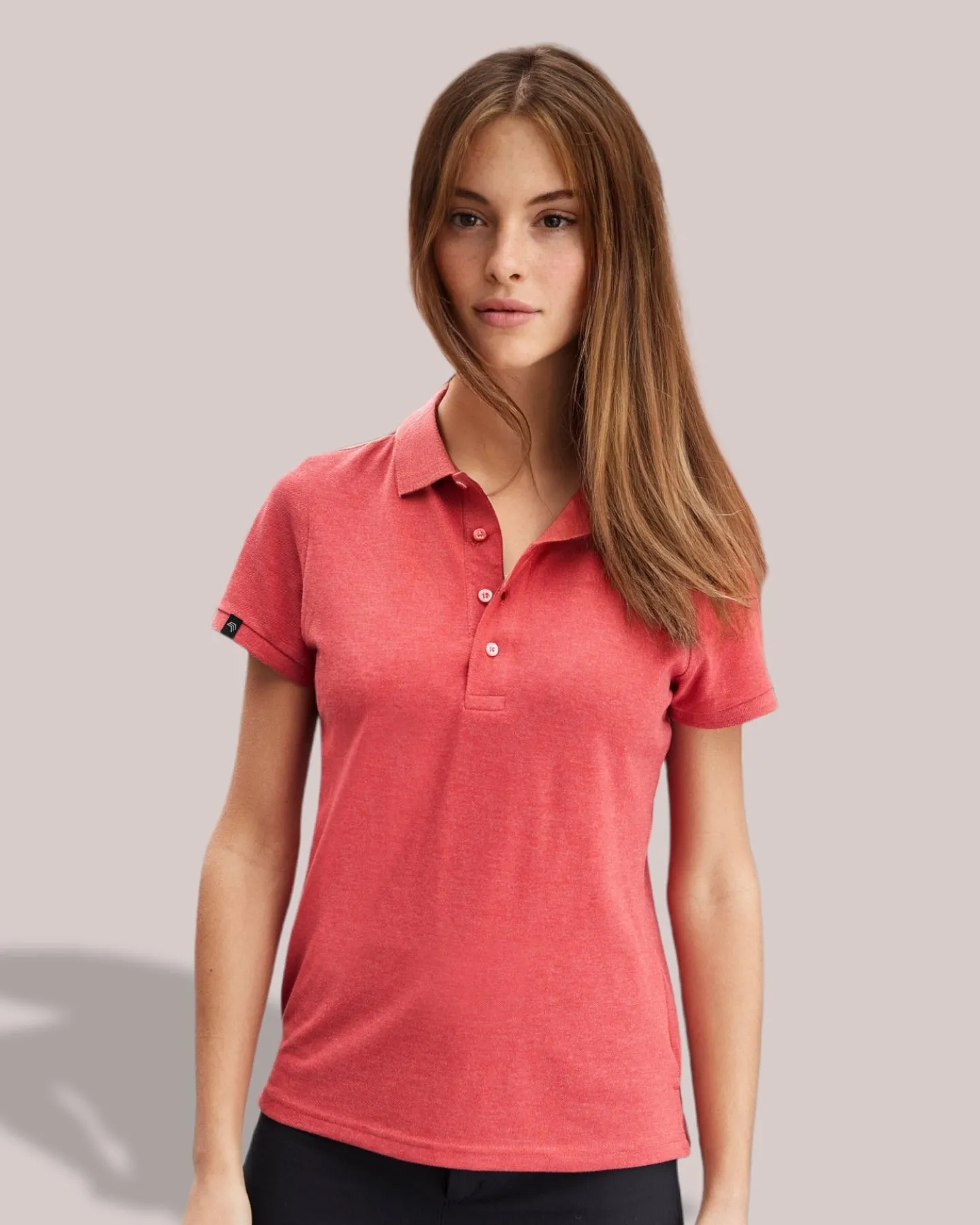 JAN 8009 ― Damen Bio-Baumwolle Polo Shirt - Natural Weiß