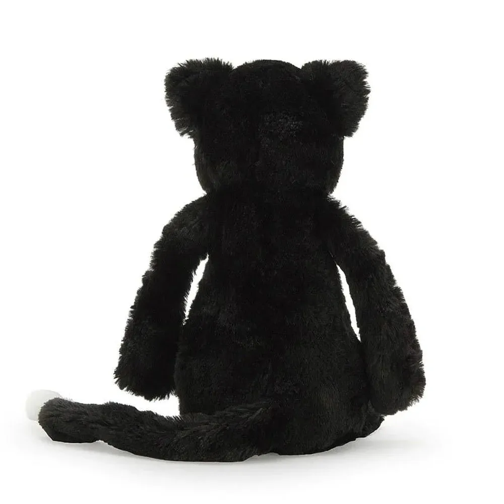 Jellycat Bashful Black & White Kitten - Medium