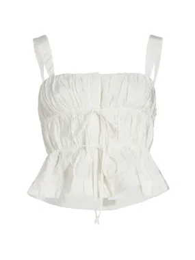 Jonathan Simkhai - Abilene Parachute Top - White