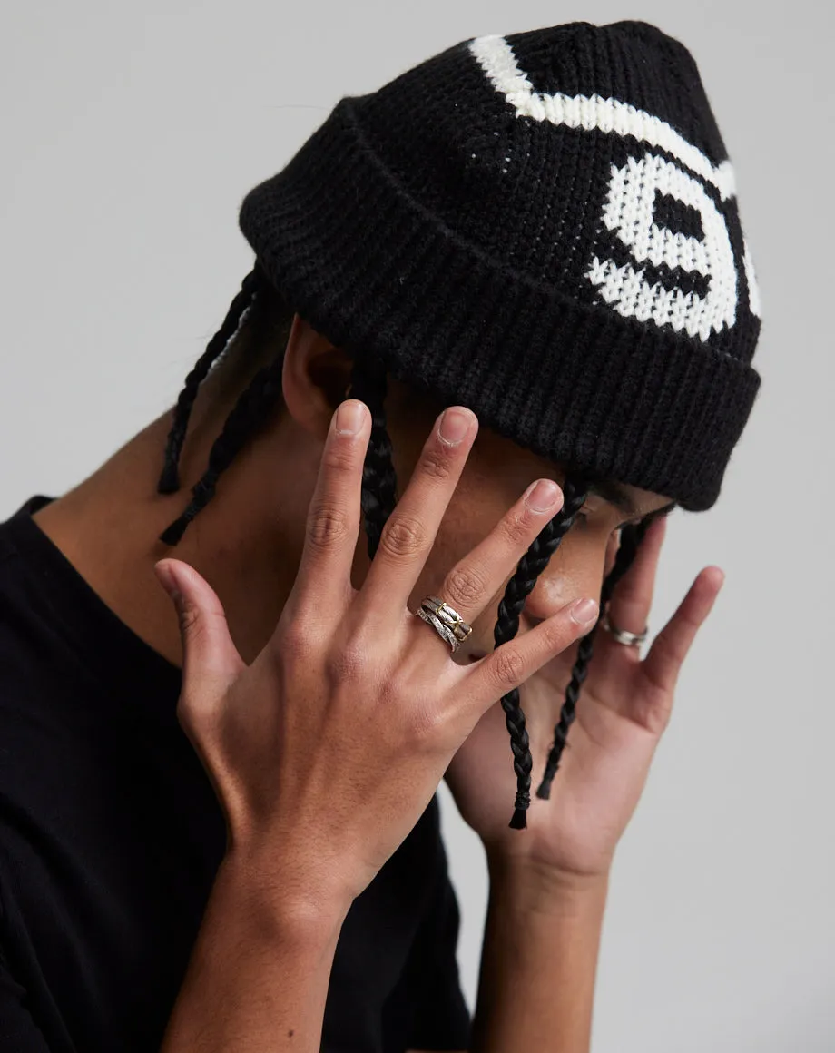 JOR MEN'S NUMBERED BEANIE HAT | BLACK