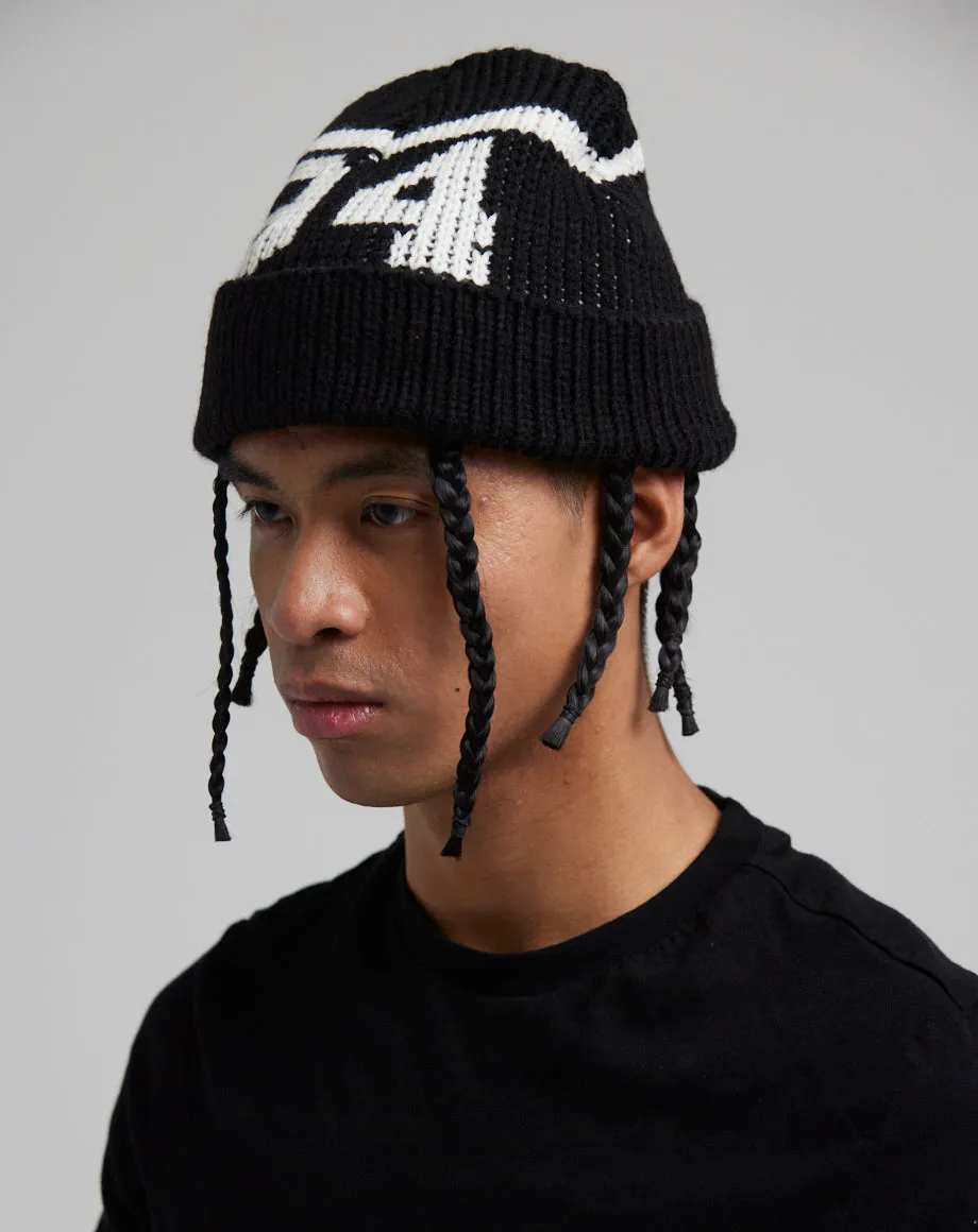 JOR MEN'S NUMBERED BEANIE HAT | BLACK