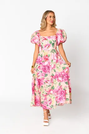 Juno Puff Sleeve Maxi Dress - Explorer