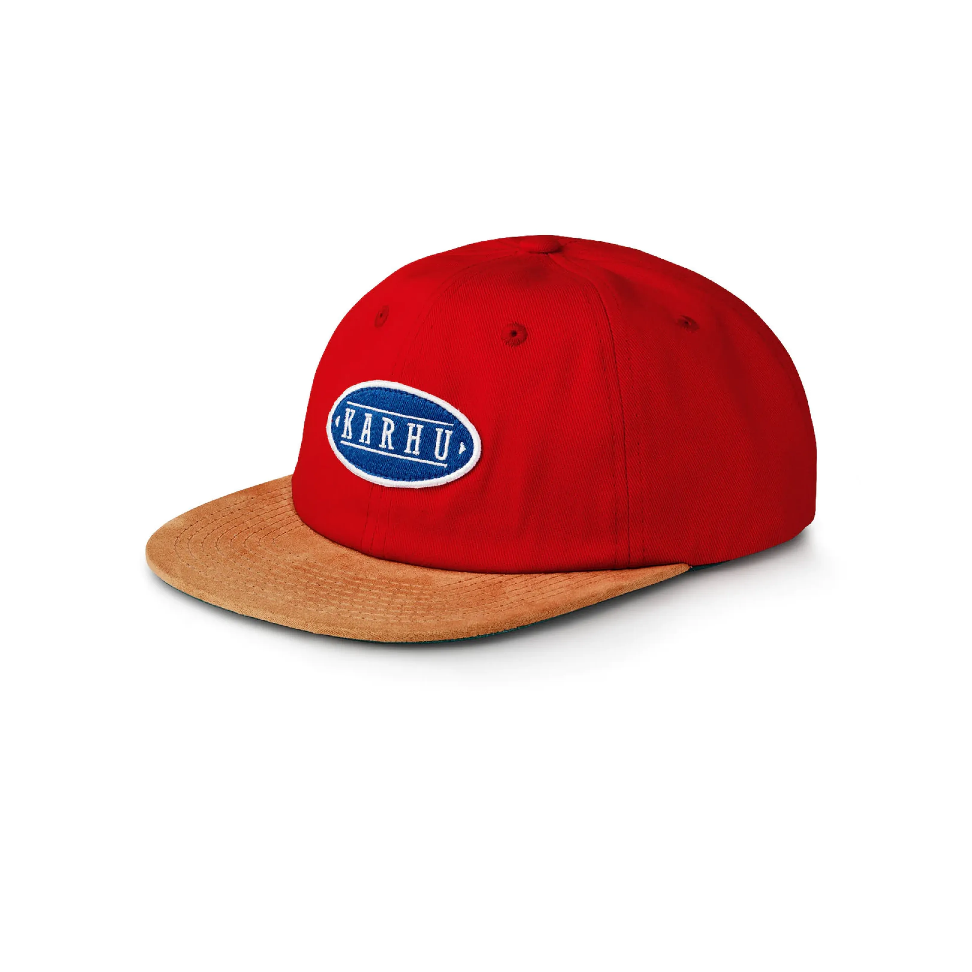 Karhu Logo Patch Snapback FIERY RED / STRONG BLUE