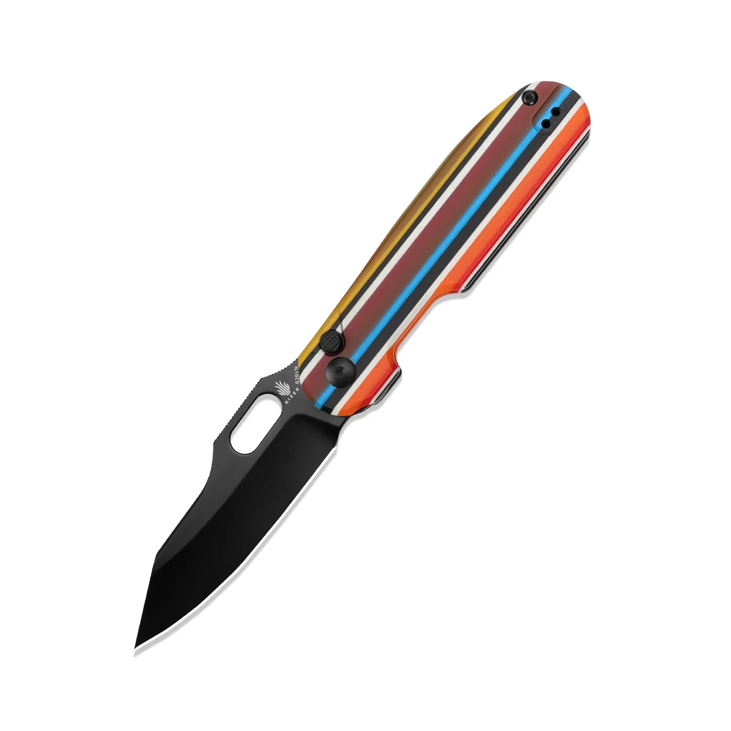 Kizer Serape Series Cormorant S35VN Blade Colour G10 Handle Knife Ki4562A5 (3.23 Black)