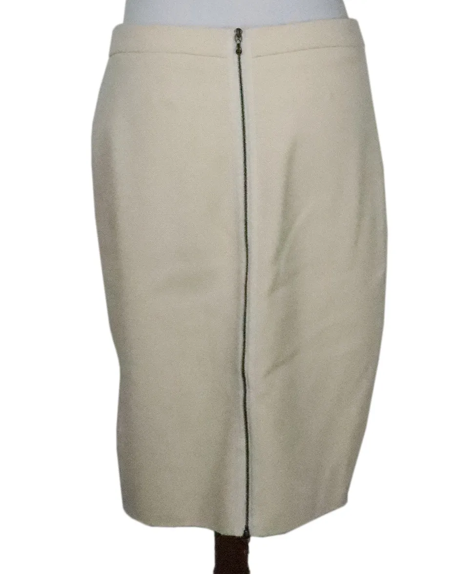 Lanvin Cream Cotton Skirt sz 6