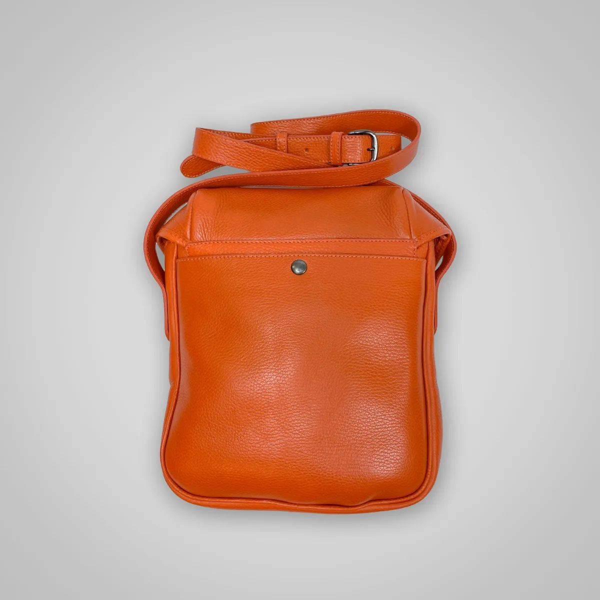 LEATHER CROSS BODY BAG ORANGE