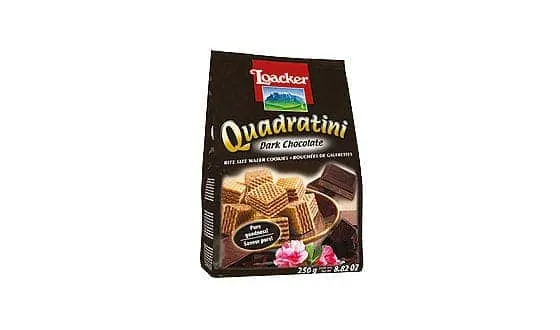 Loacker Quad Dark Chocolate 250g