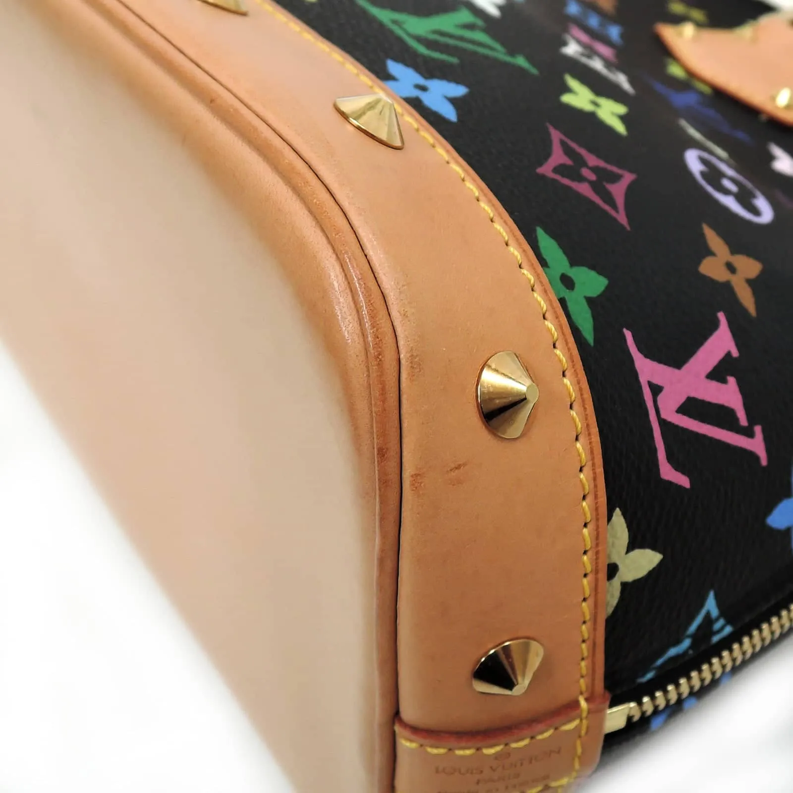 Louis Vuitton Alma PM Black Multicolor Monogram Canvas