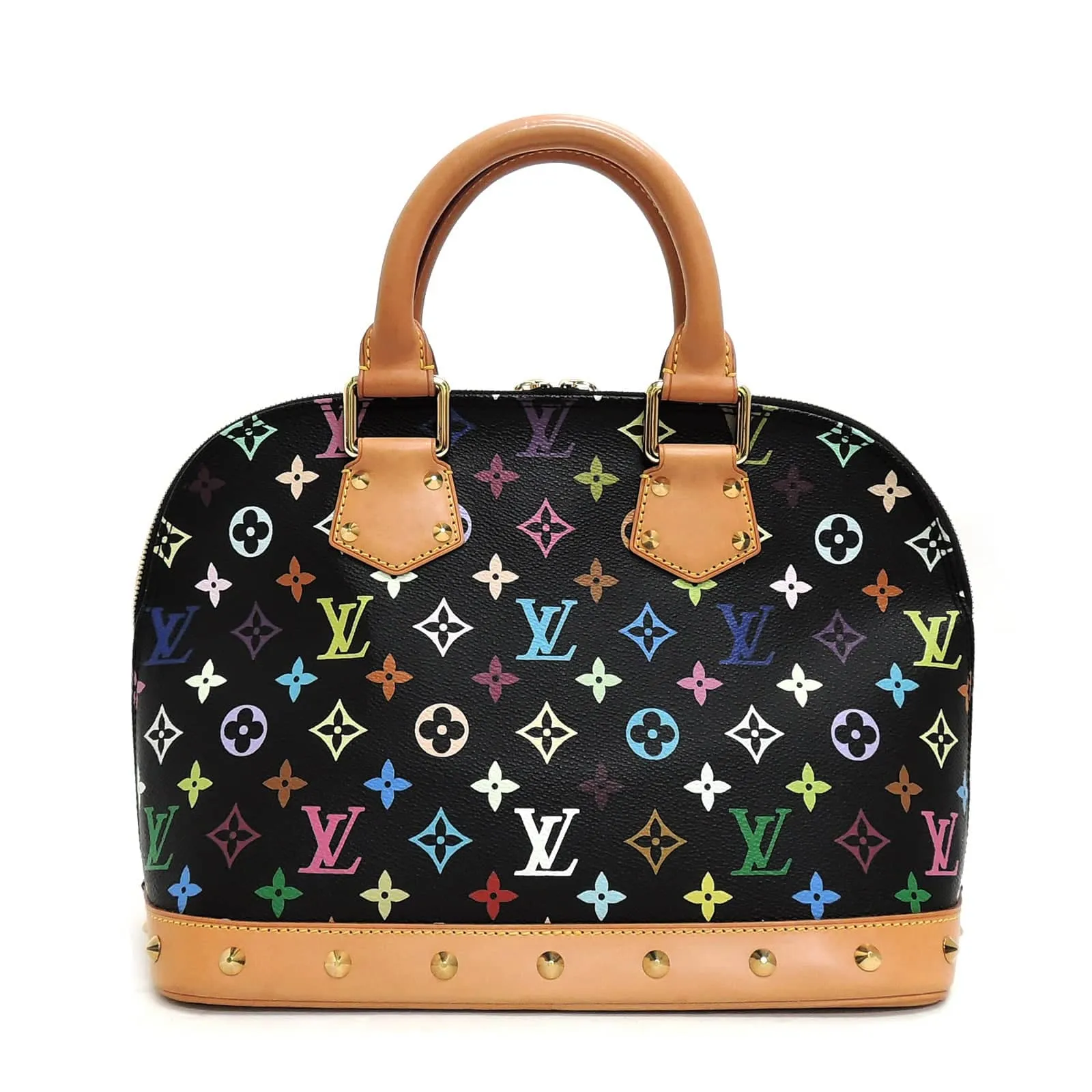 Louis Vuitton Alma PM Black Multicolor Monogram Canvas