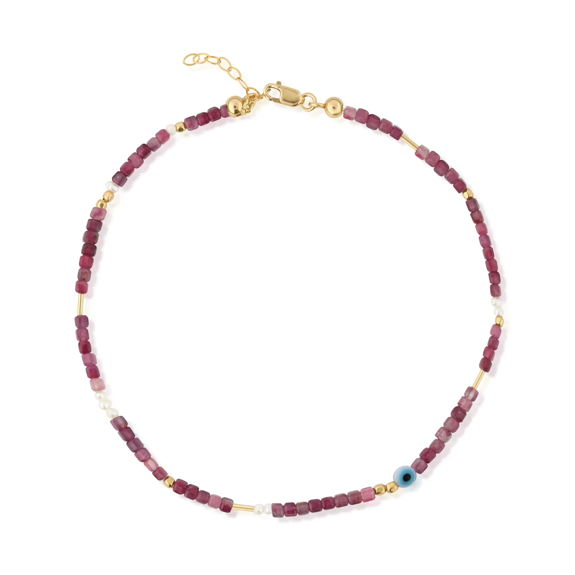 Luca Gemstone Anklet