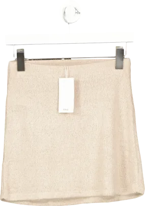 MANGO Beige Knitted Mini Skirt BNWT UK XS