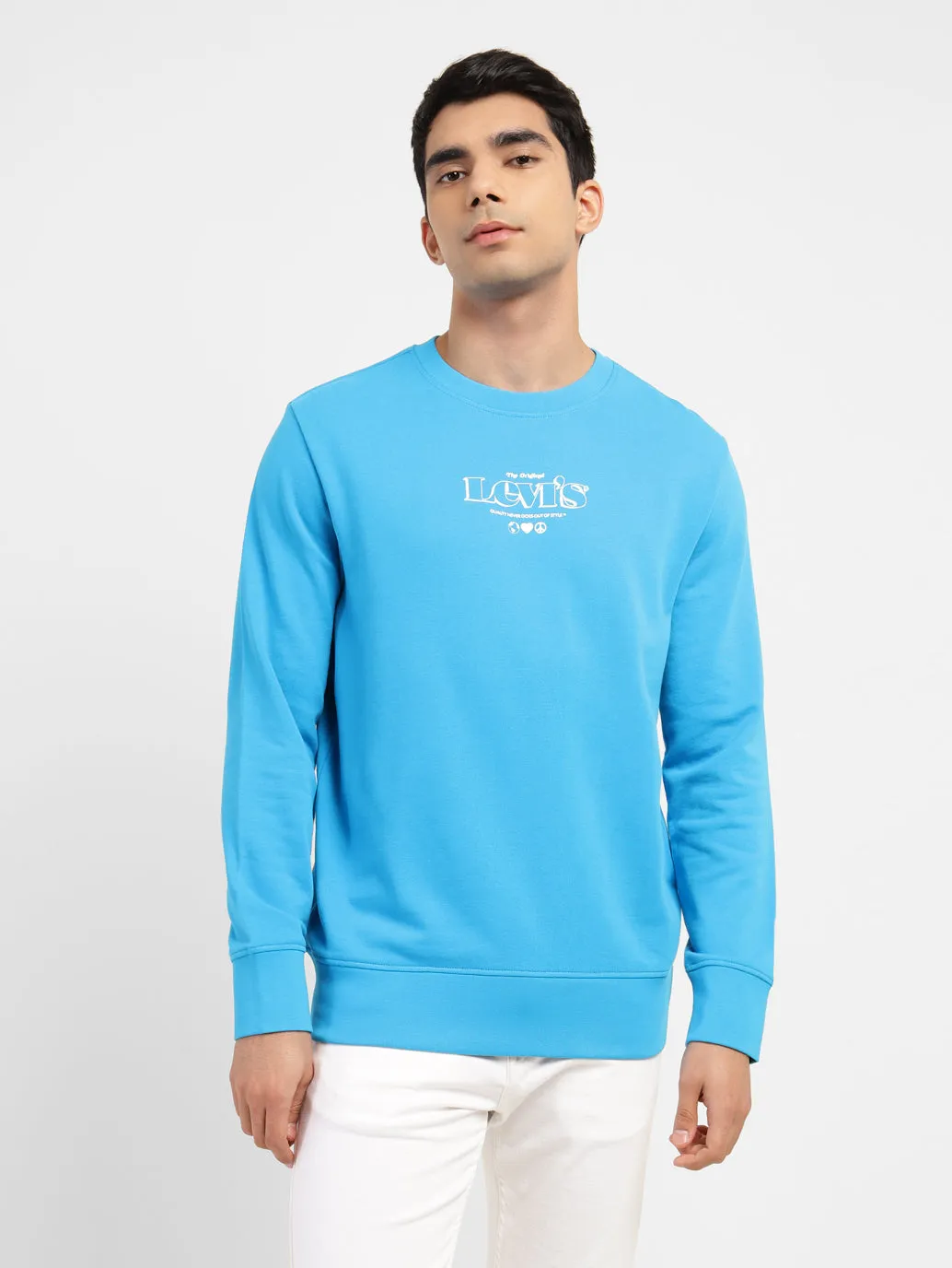 Men's Brand Logo Crew Neck Sweatshirt