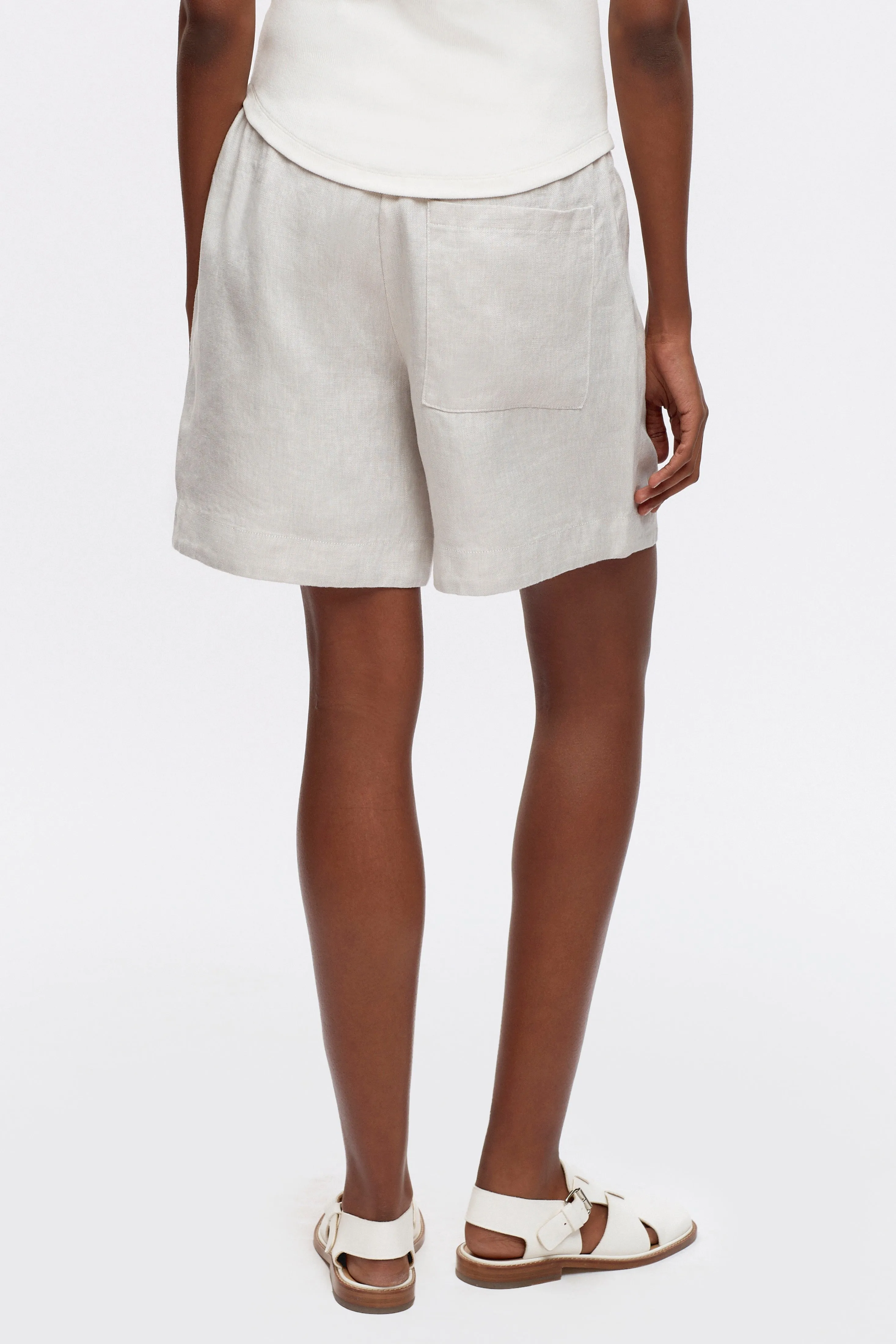 Men's Cairo Linen Short in Natural