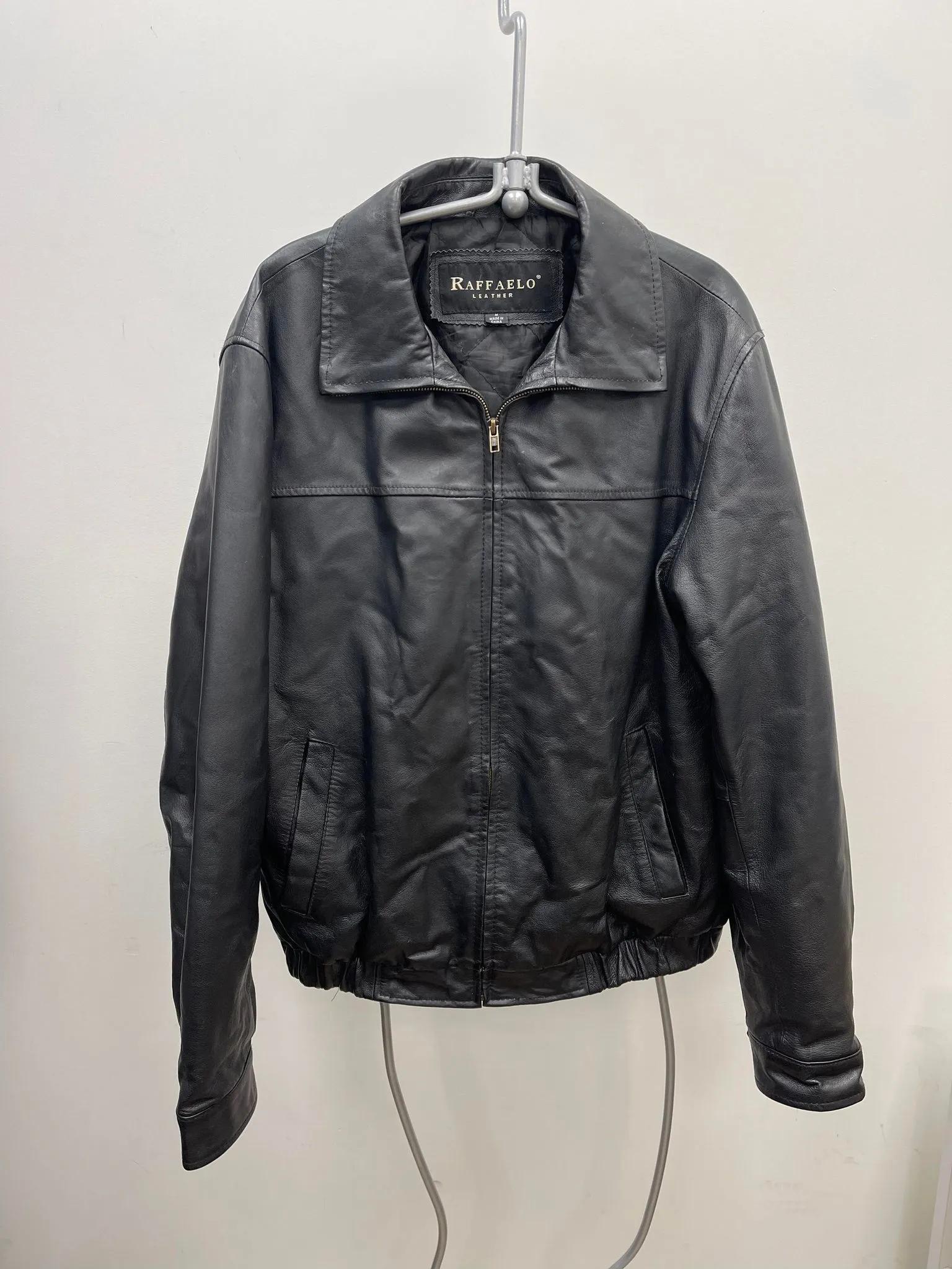 Men's Raffaelo Leather Jacket, Medium