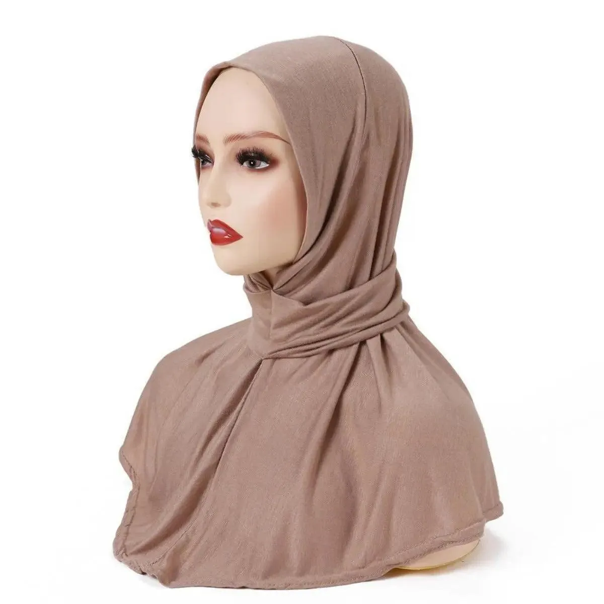 MH017 Jersey Instant Hijab Neck-covered Undercap