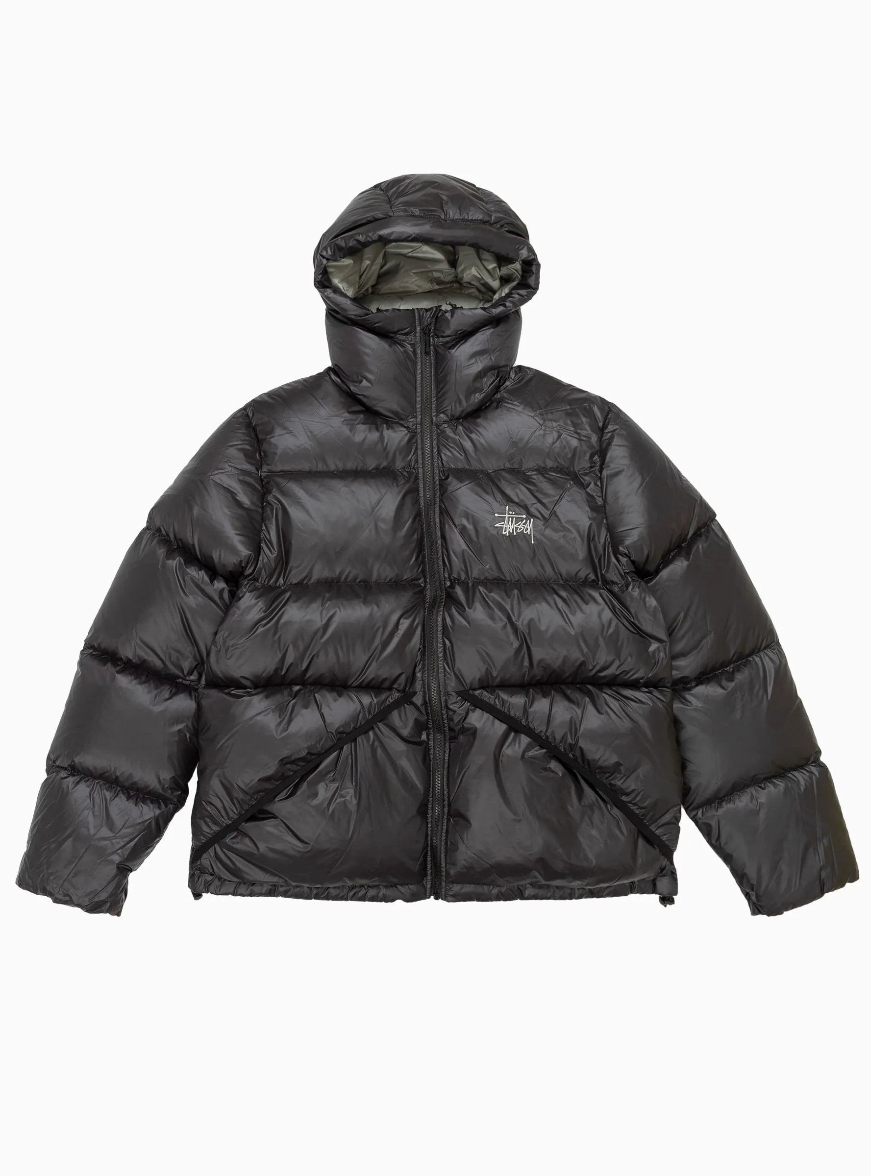 Micro Ripstop Down Puffer Jacket Black