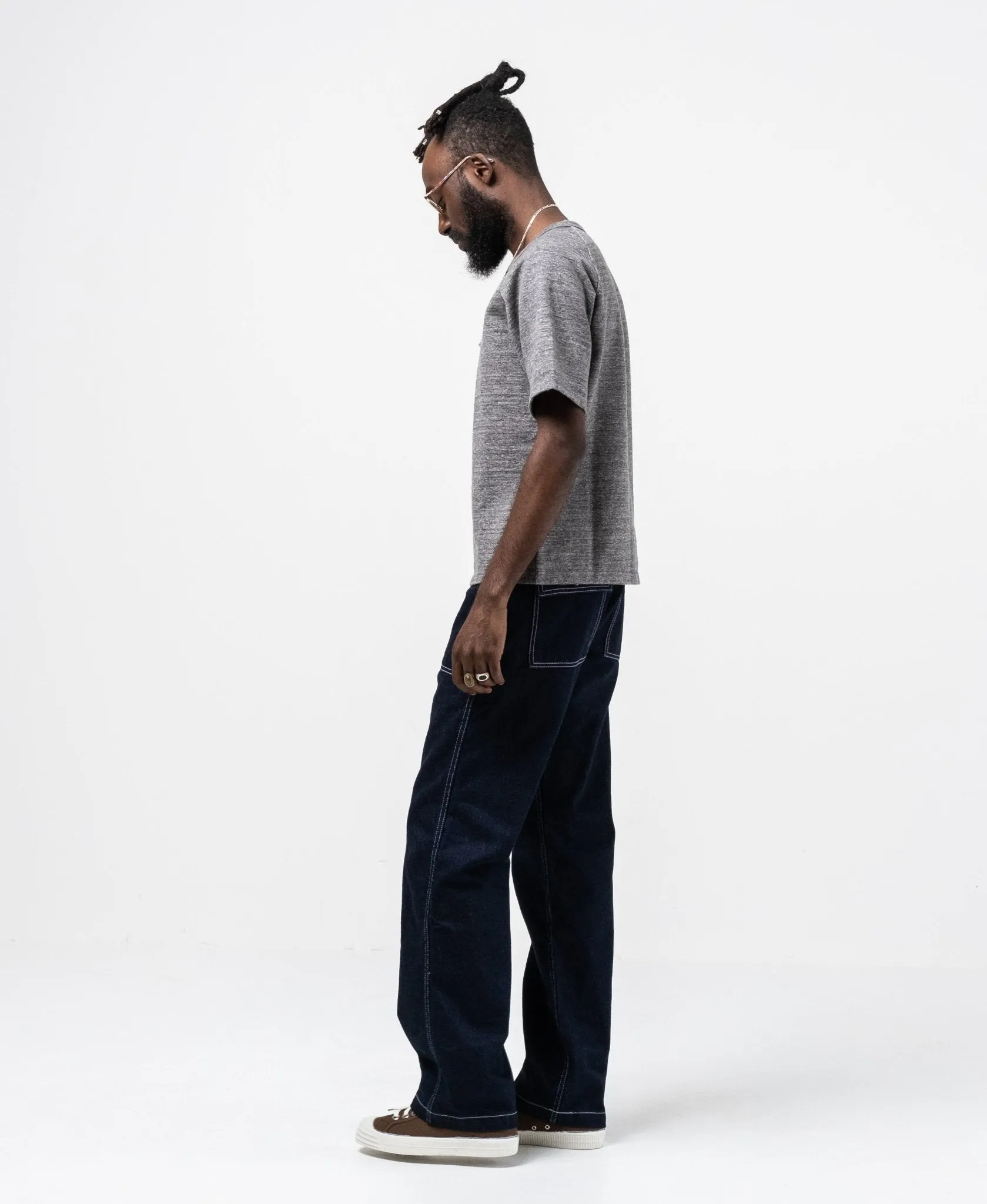 Modern Military Denim Baker Pants