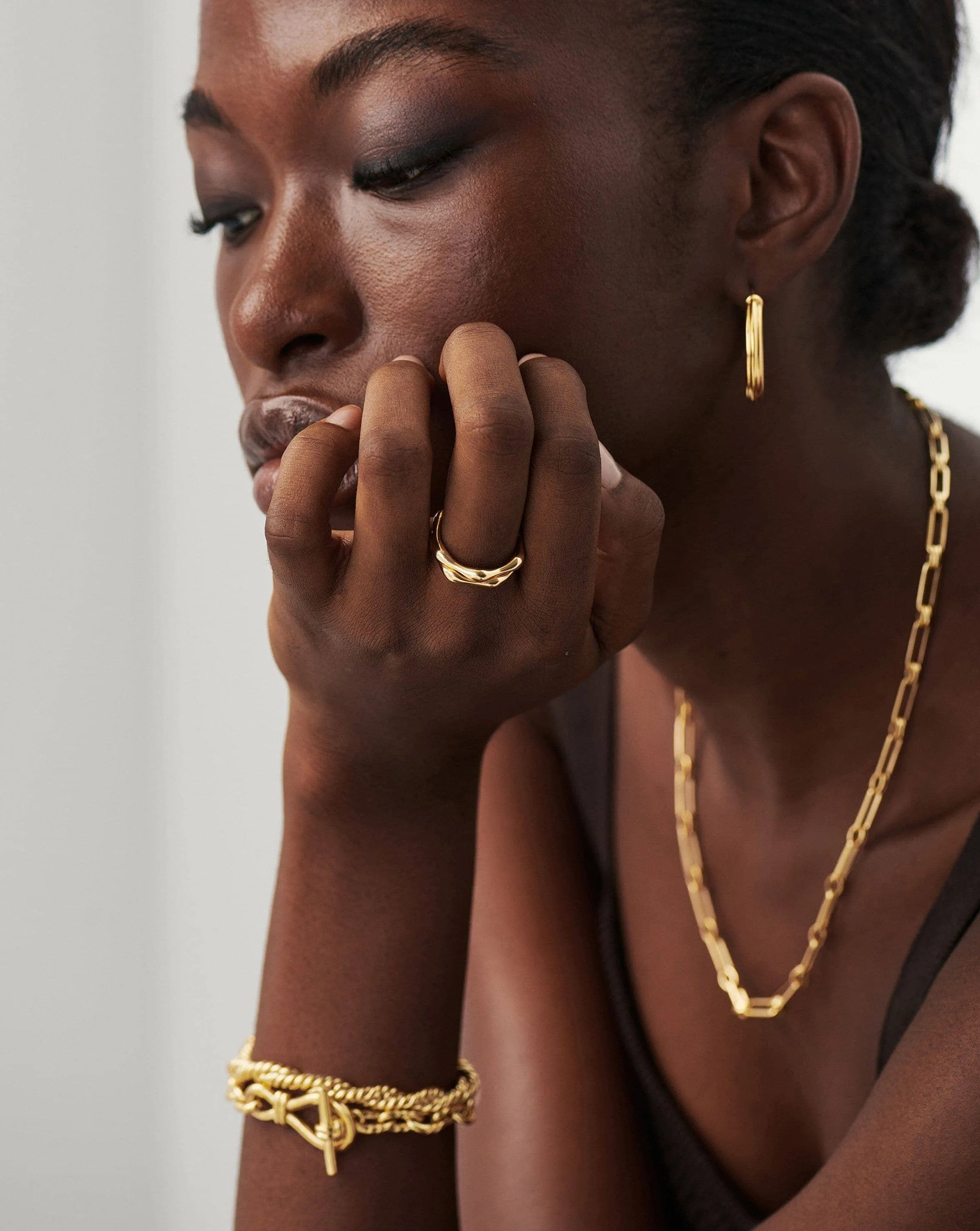 Molten Stacking Ring | 18ct Gold Plated Vermeil