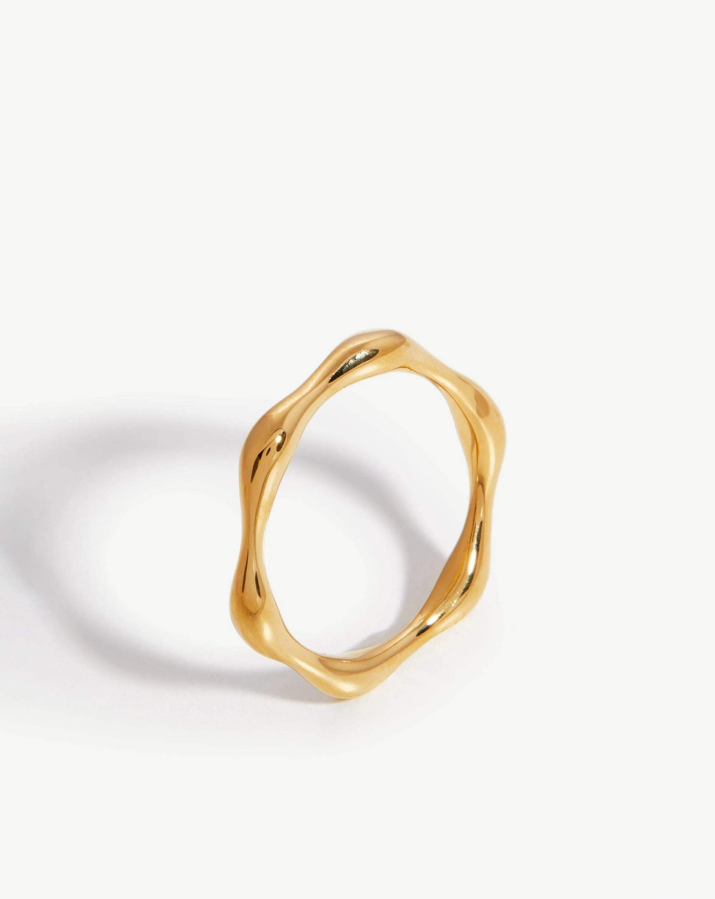 Molten Stacking Ring | 18ct Gold Plated Vermeil